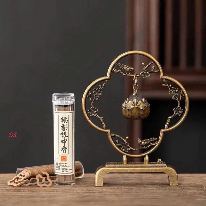 Lư Xông Trầm Tiểu Cảnh sang trong mini trang trí bàn làm việc, phòng khách tiện dụng