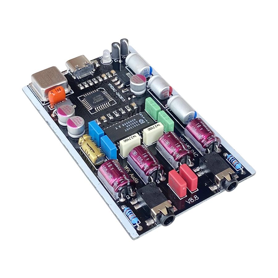 DLHiFi Mini TDA1305DAC Bộ Giải Mã Máy Tính Laptop USB Giải Mã Thẻ Âm Thanh Di Động OTG PCM2706 HiFi DAC Đầu Vào Type-C Đầu Ra AUX Kép