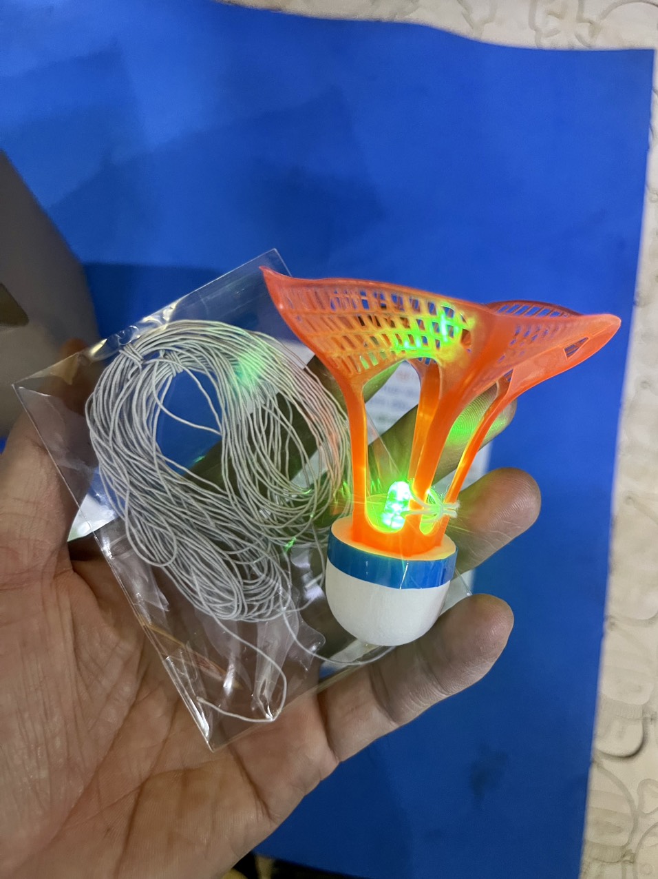 Trang thiết bị sân cầu lông - Bộ Tập Cầu Lông tại Nhà ( Trái Cầu Phát Sáng ) - Dễ chơi - Dễ tập -  Trẻ em tập được