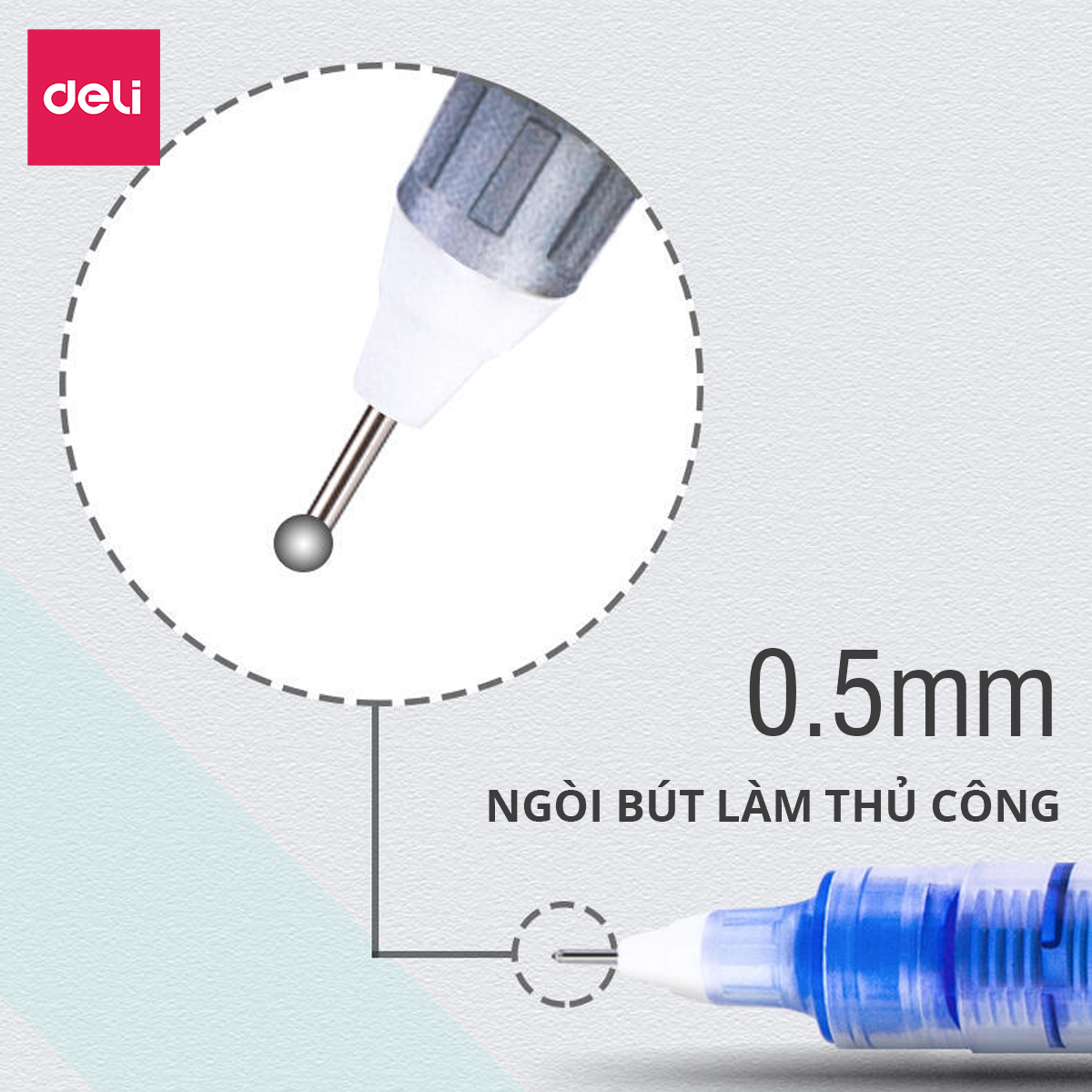 Hình ảnh Bút Bi Nước Mực Gel Nhiều Màu Lẻ Chiếc Deli - Mực Trơn Đều Nhanh Khô Không Lem Phù Hợp Hoc Sinh Văn Phòng Ghi Chép Trang Trí Sổ Tay Kế Hoạch Planner - S853