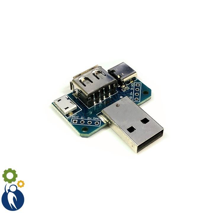 Module Chuyển Đổi USB - MicroUSB - TypeC