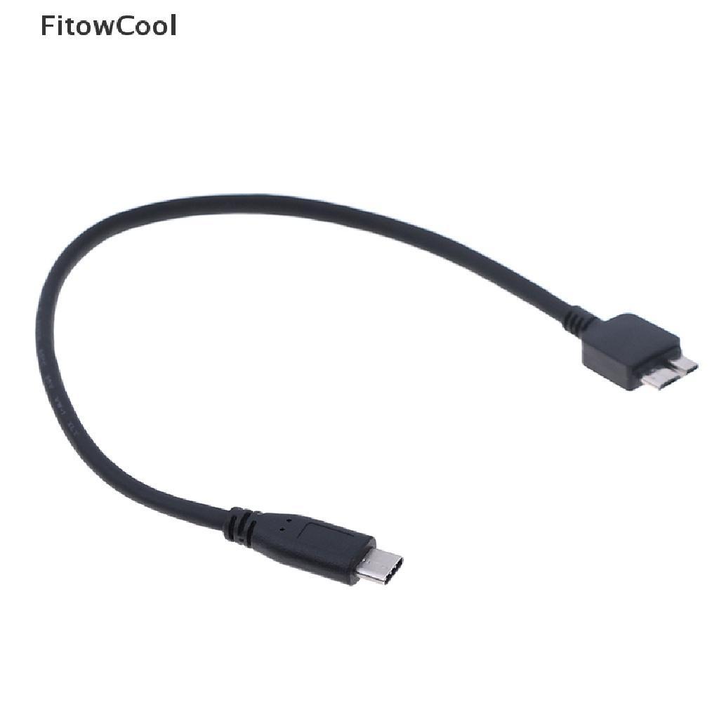 Dây cáp chuyển đổi từ USB C sang Micro USB Type C sang Micro USB dài 30cm dành cho ổ cứng hdd