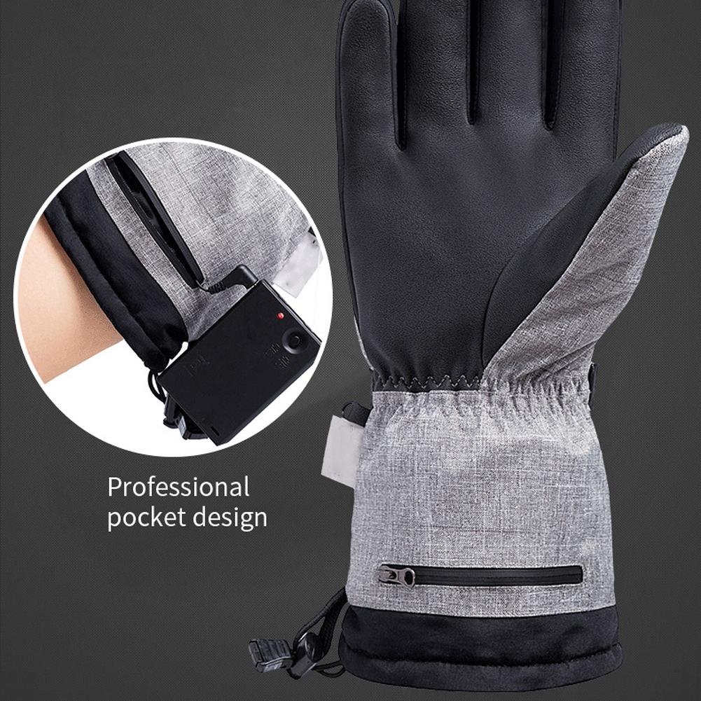 Electric Heating Glove Skiing Glove Windproof Heating Glove USB Glove Riding Glove Winter Cycling Glove