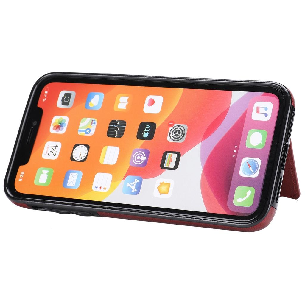 Cho Apple iPhone 11 /11ProMax XS Max XR 7Plus / 8Plus 7 / 8 /SE Ốp lưng dạng ví da lật dành