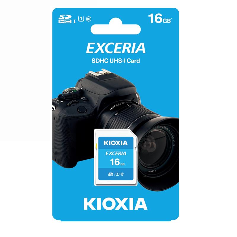 Thẻ nhớ 16GB SDHC Exceria UHS-1 C10 100MB/s Kioxia - Hàng Chính Hãng