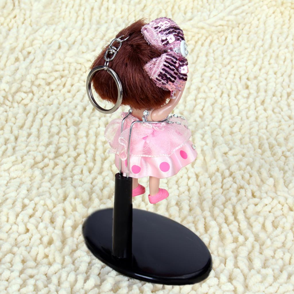Black Adjustable Doll/Bear Stand Display Holder 4.13 - 5.12 inch