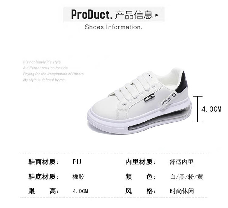 Giày sneaker nữ style Hàn Quốc hottrend 2022 đế bánh mì basic cao 4cm mới phong cách đẹp cá tính