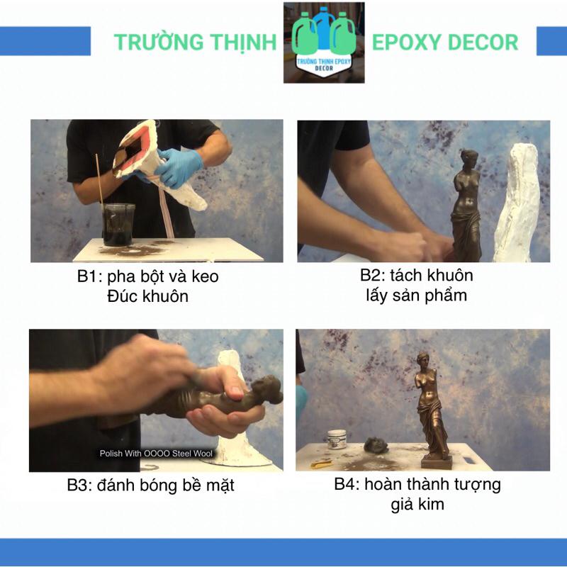 Bột Màu Nhũ Mịn Đúc Lạnh Giả Kim Loại Màu Pha Resin Đúc Khuôn - Trường Thịnh Sài Gòn