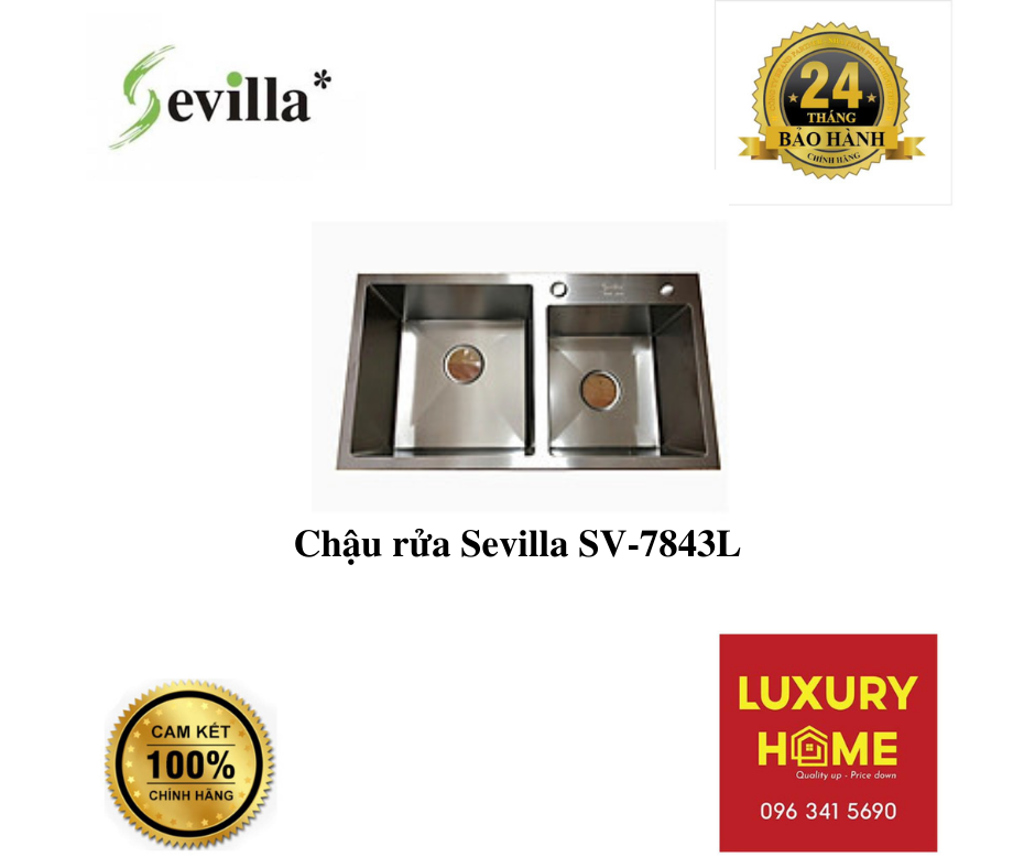 Chậu rửa Sevilla SV-7843L - Hàng chính hãng