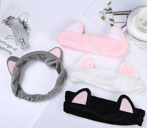 Băng Đô Tai Mèo Rửa Mặt Dể Thương