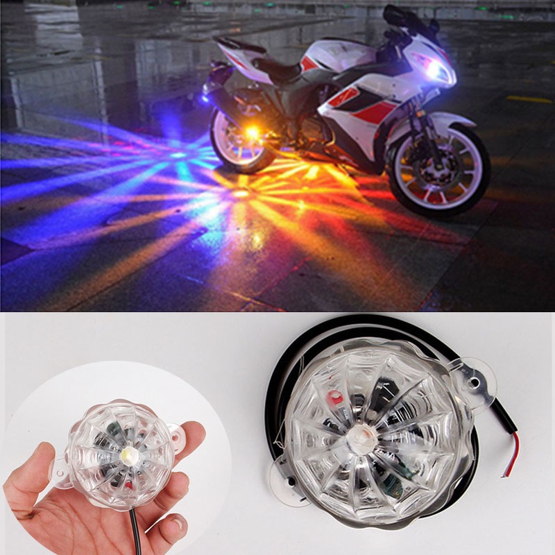 Đèn gầm xe máy ô tô 12v 48 tia hiệu ứng đảo màu tự động cực đẹp lắp các xe
