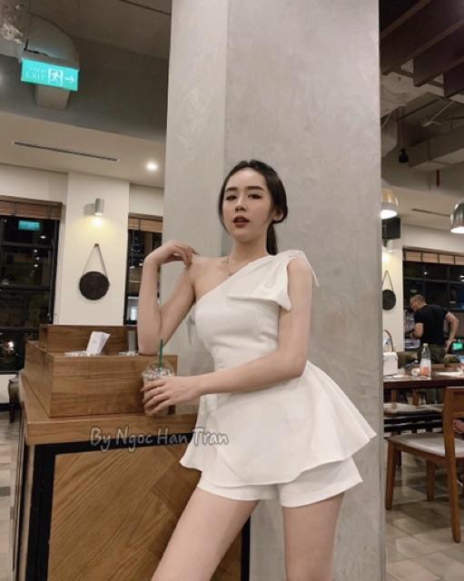 Sét bộ đùi umi lệch vai kết nơ xinh hết nấc