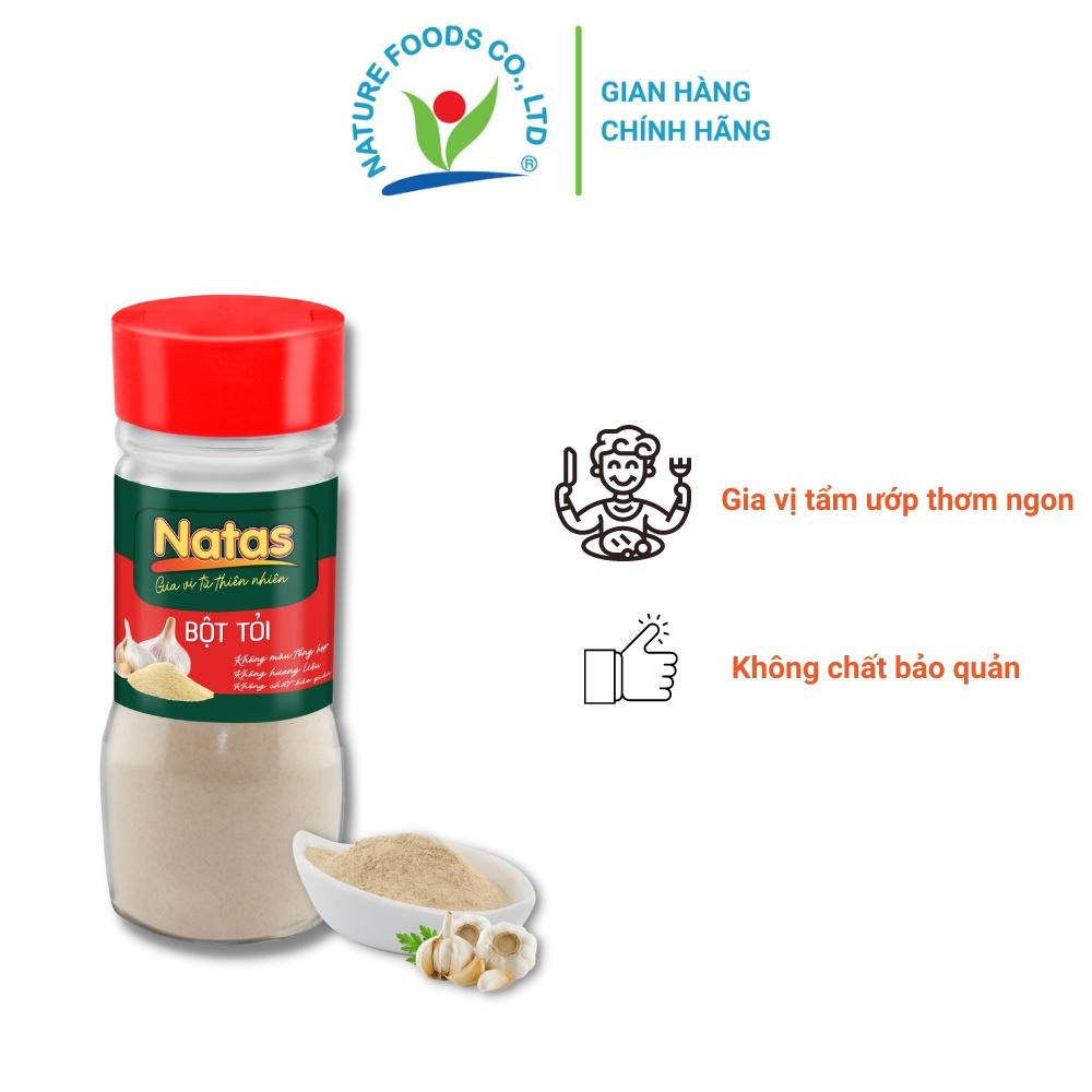 Bột tỏi Natas Hũ 65g-Bột Gia Vị Tiện Lợi