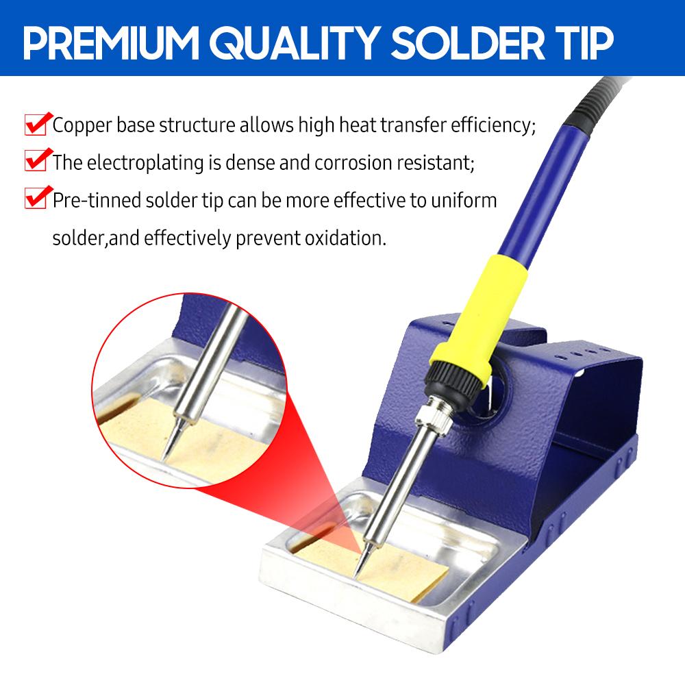 Bộ trạm hàn mini 50W Mỏ hàn điện Làm nóng nhanh 200℃-480℃ để Sửa chữa Điện thoại Điện tử Bảo trì Bảng mạch PCB
