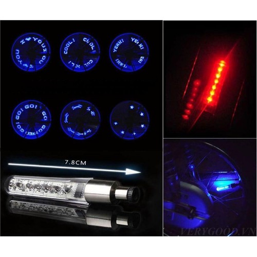 Đèn led van vòi phát sáng hình chữ