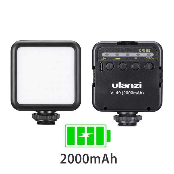 Ulanzi Mini LED VL49 RGB – đèn led trợ sáng nhỏ quay Video - Hàng chính hãng