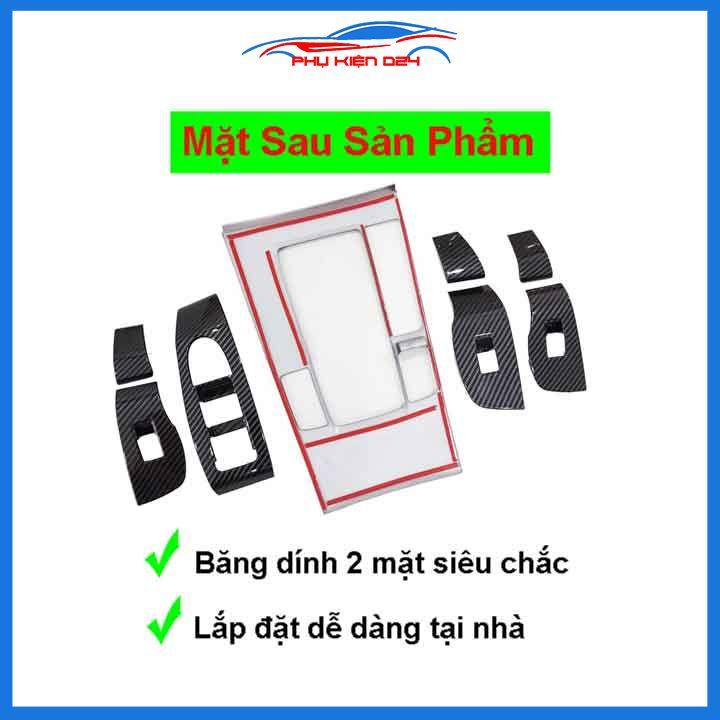 Ốp nội thất cho xe ô tô Mazda 3 2020-2021-2022 vân Cacbon ABS bảo vệ chống trầy xước và làm đẹp xe