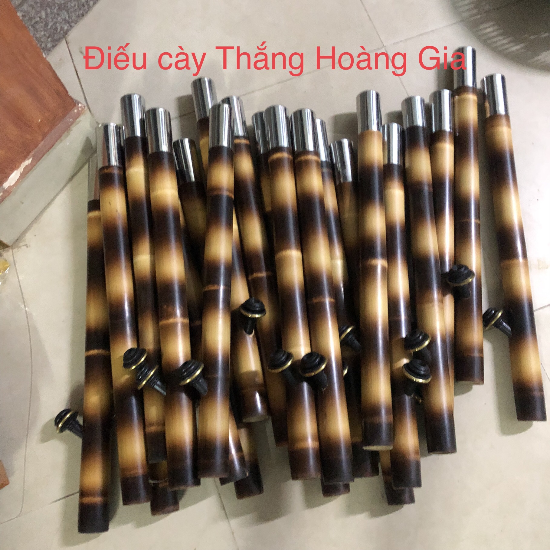 Điếu cày nứa đan mây kích thước 68cm