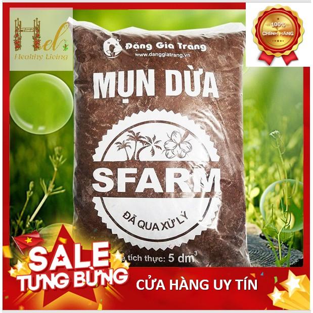 Mùn Dừa, Xơ Dừa Đã Qua Xử Lý 5DM3 Trồng Rau Sạch và Hoa Hồng Bằng Đất Sạch, Xơ Dừa, Trấu Hun Và Phân Bón Hữu Cơ