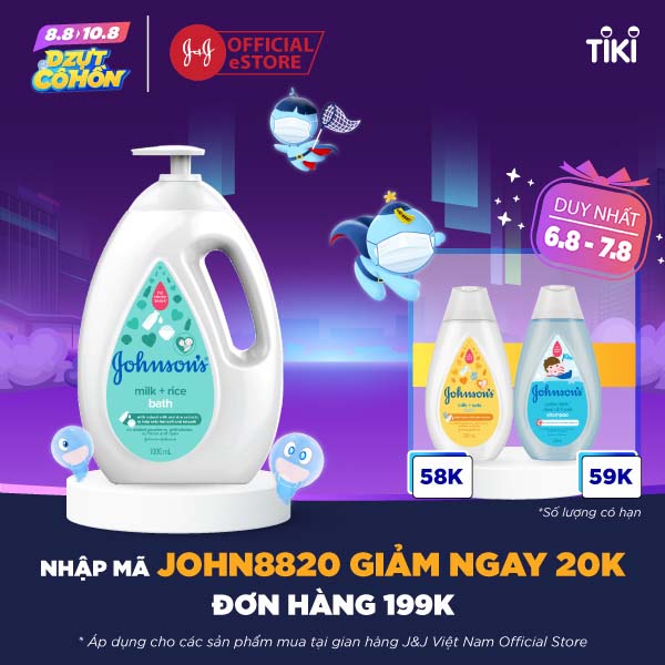 Sữa tắm Johnson's Baby thơm mát năng động (1000ml)