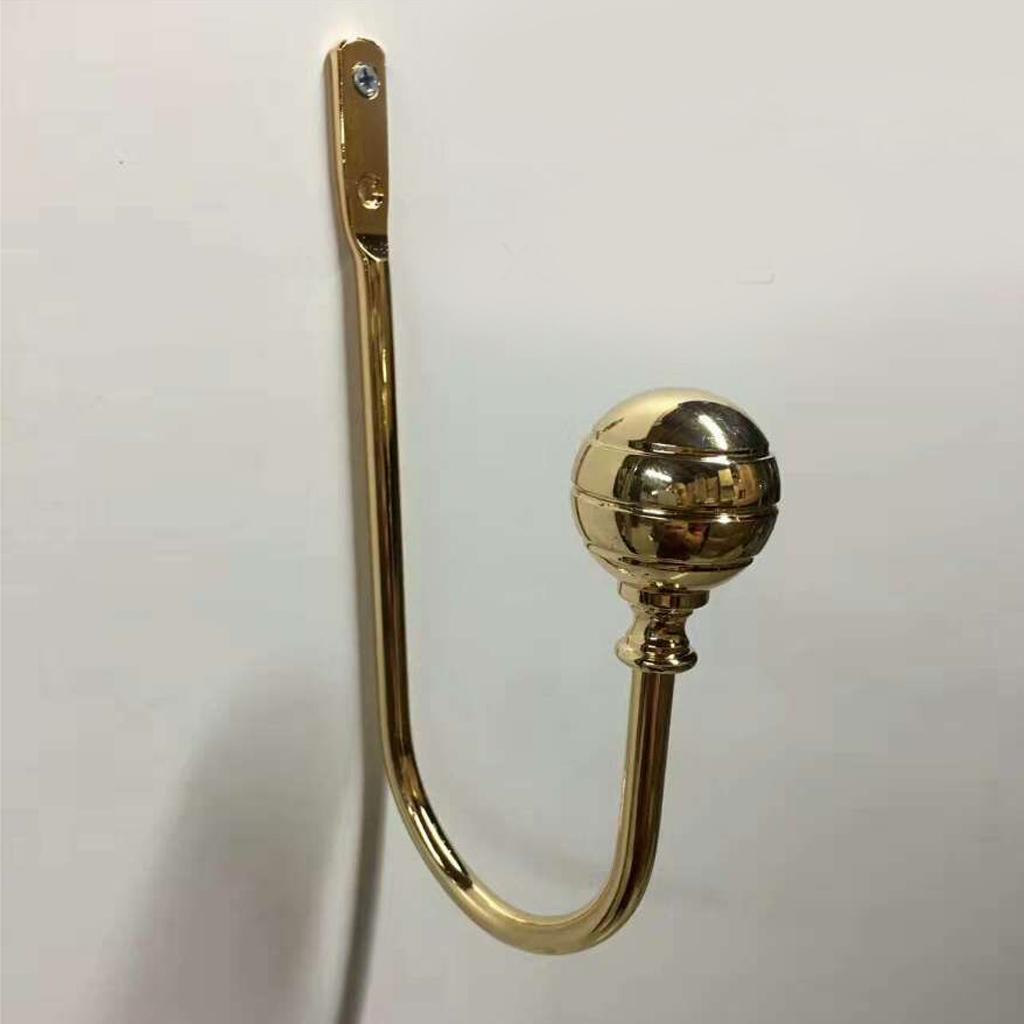 Basic Curtain Tieback Hooks Wall Clothes Hanger Hooks Home Decor