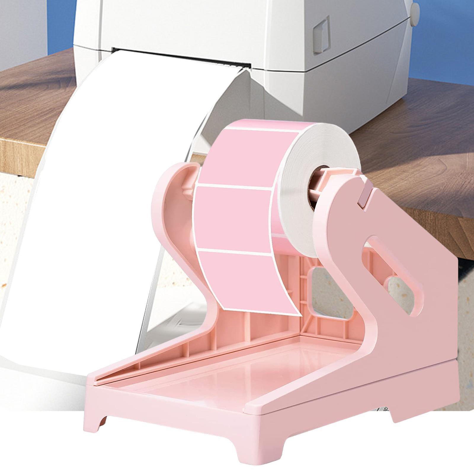 Label Holder for Rolls and Fanfold Labels Mulifunctional Easy to Install Shipping Label Stand Printer Holder for Factory Home