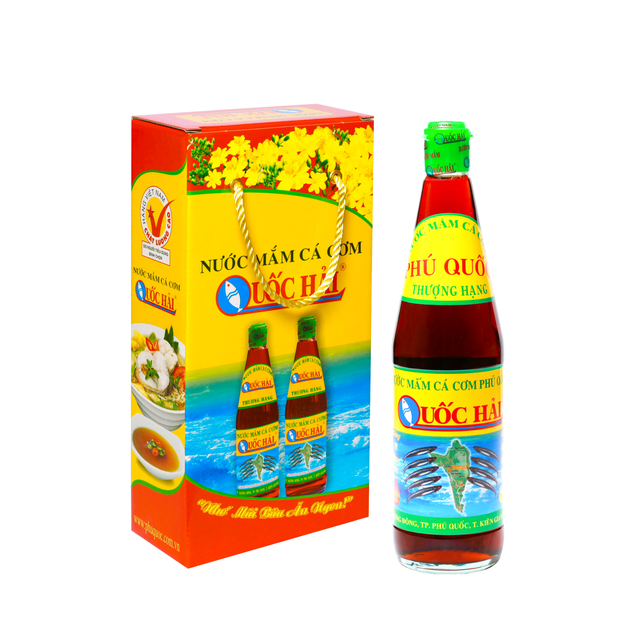 Nước Mắm Phú Quốc - Quốc Hải Thượng Hạng - Hộp 2 chai 700ml