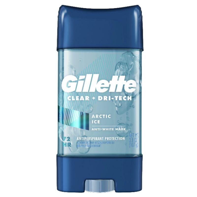 Lăn Khử Mùi Gillette Dạng Gel Arctic Ice Clear Gel 107g - Hàng USA - Actic Ice