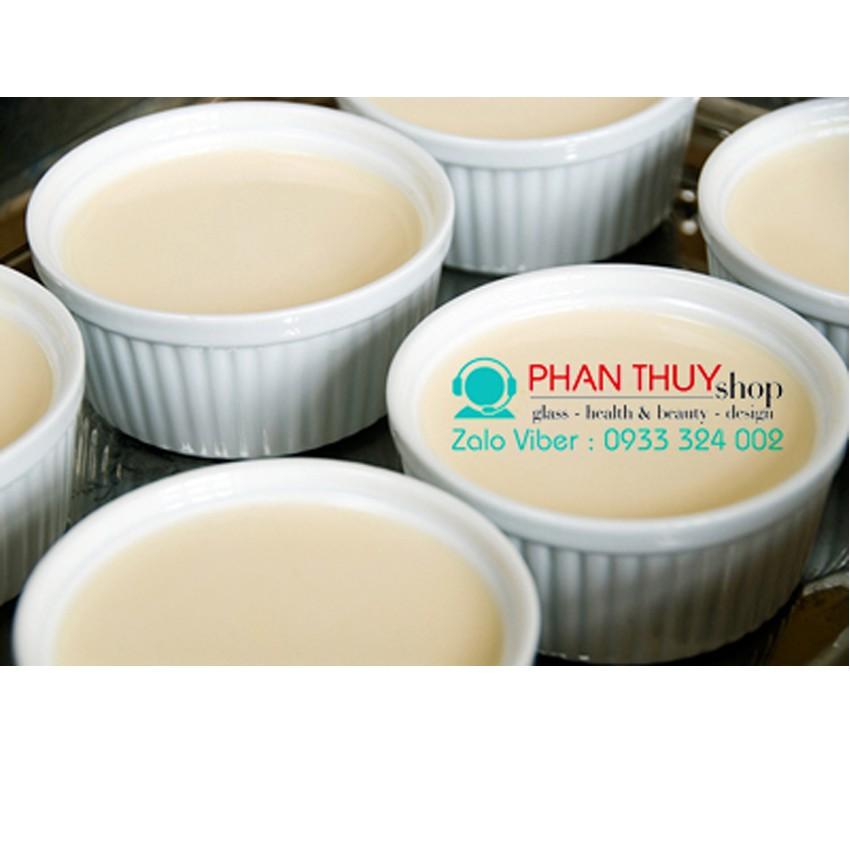 Khuôn sứ Ramekin Tròn Sọc Làm Bánh | Tùy Chọn Đường Kính , Hàng Sản Xuất Việt Nam Cao Cấp