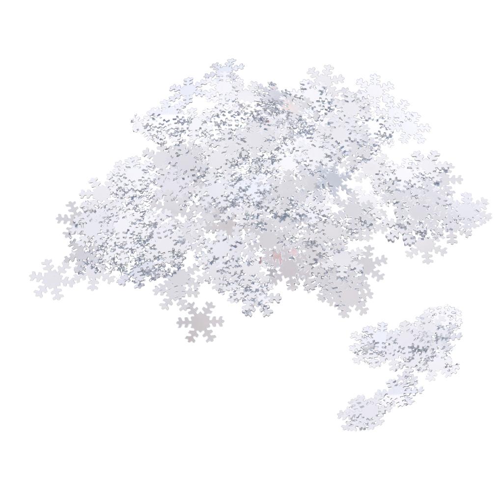Christmas White Snowflake Throwing Confetti Party Tabletop Decor 15g