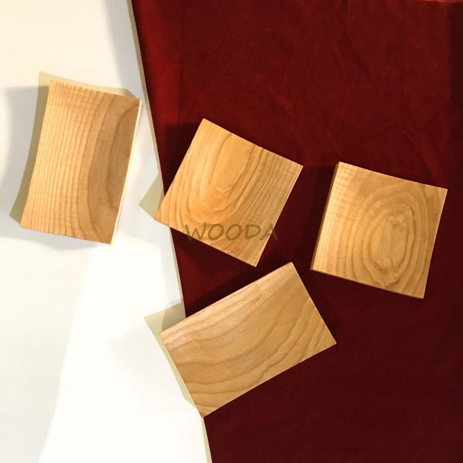 Khay gỗ chữ nhật mặt cong cao cấp 21x12.8cm - Đĩa gỗ đựng thực phẩm và vật dụng
