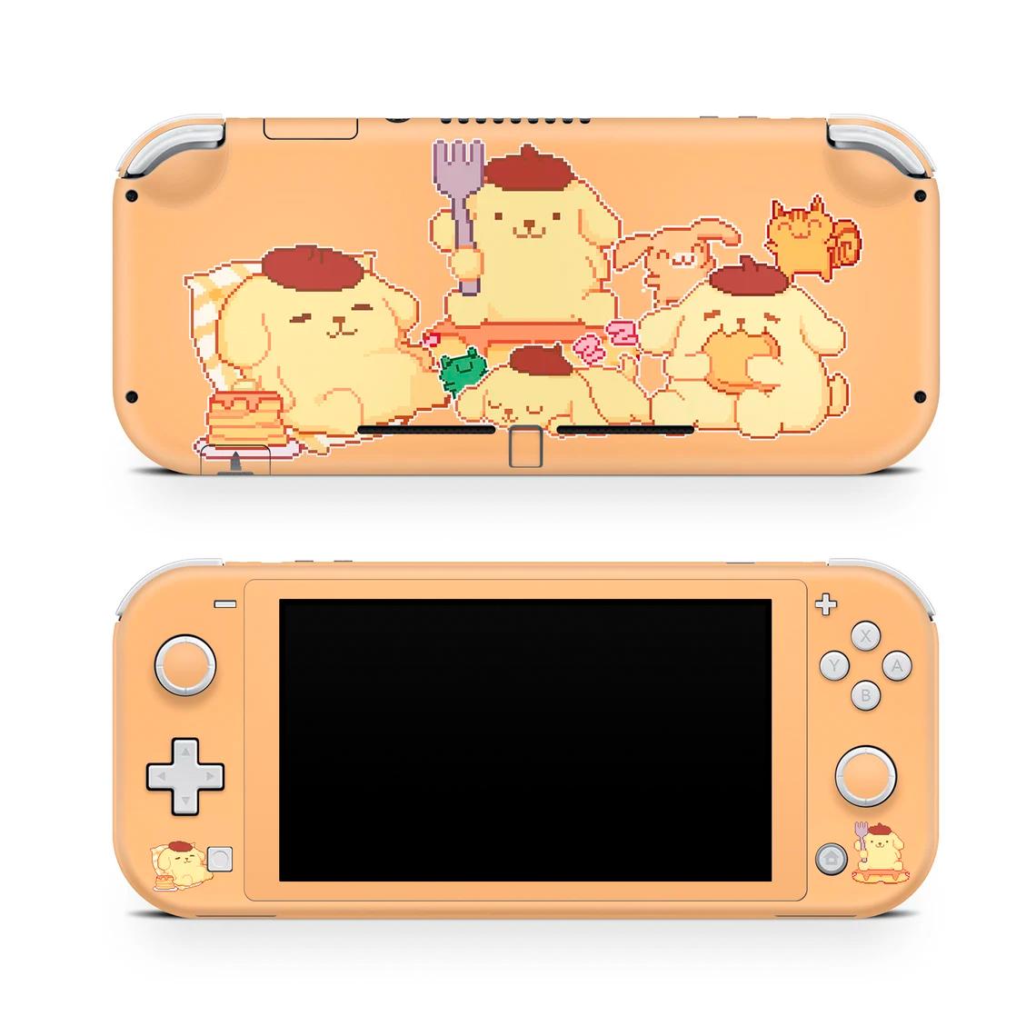 Skin decal dán Nintendo Switch Lite mẫu 8 bit animal so cute
