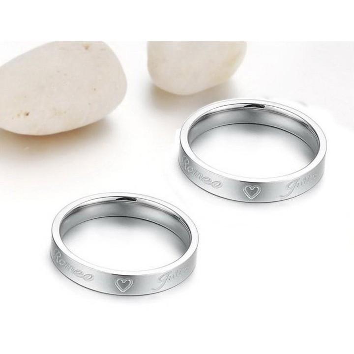 NHẪN ĐÔI INOX TÌNH NHÂN ROMEO & JULIET