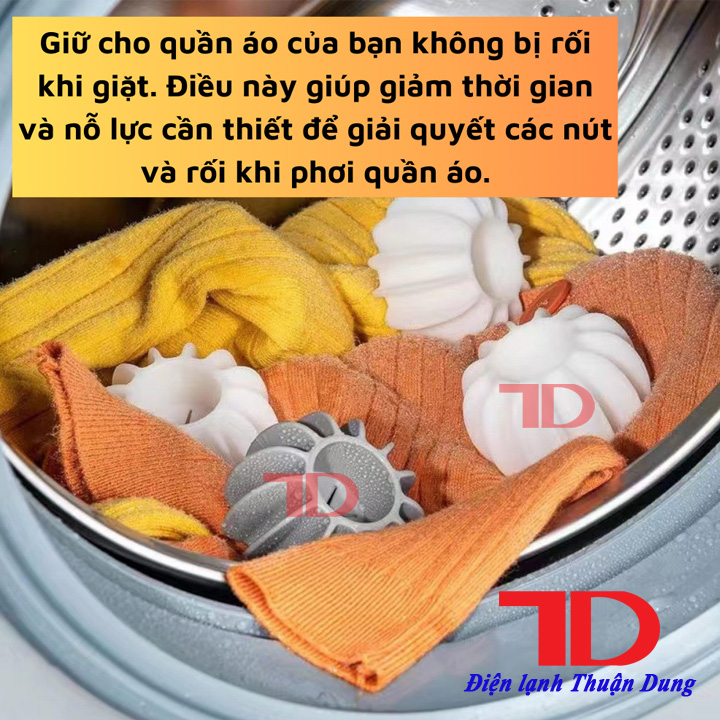 Bóng giặt nhựa mềm chống rối làm thẳng quần áo tiện dụng - Điện Lạnh Thuận Dung