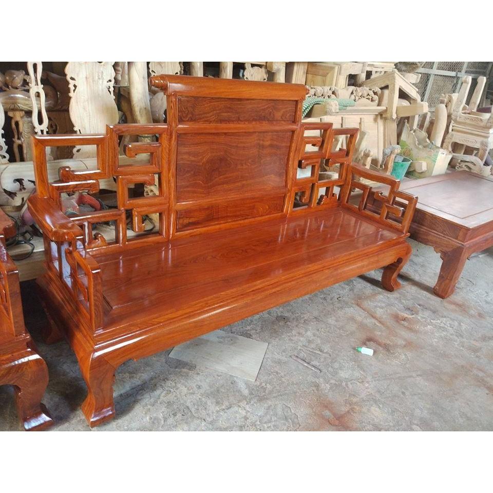 Bộ bàn ghế phòng khách kiểu sơn thủy gỗ hương vân đồ gỗ tuấn long
