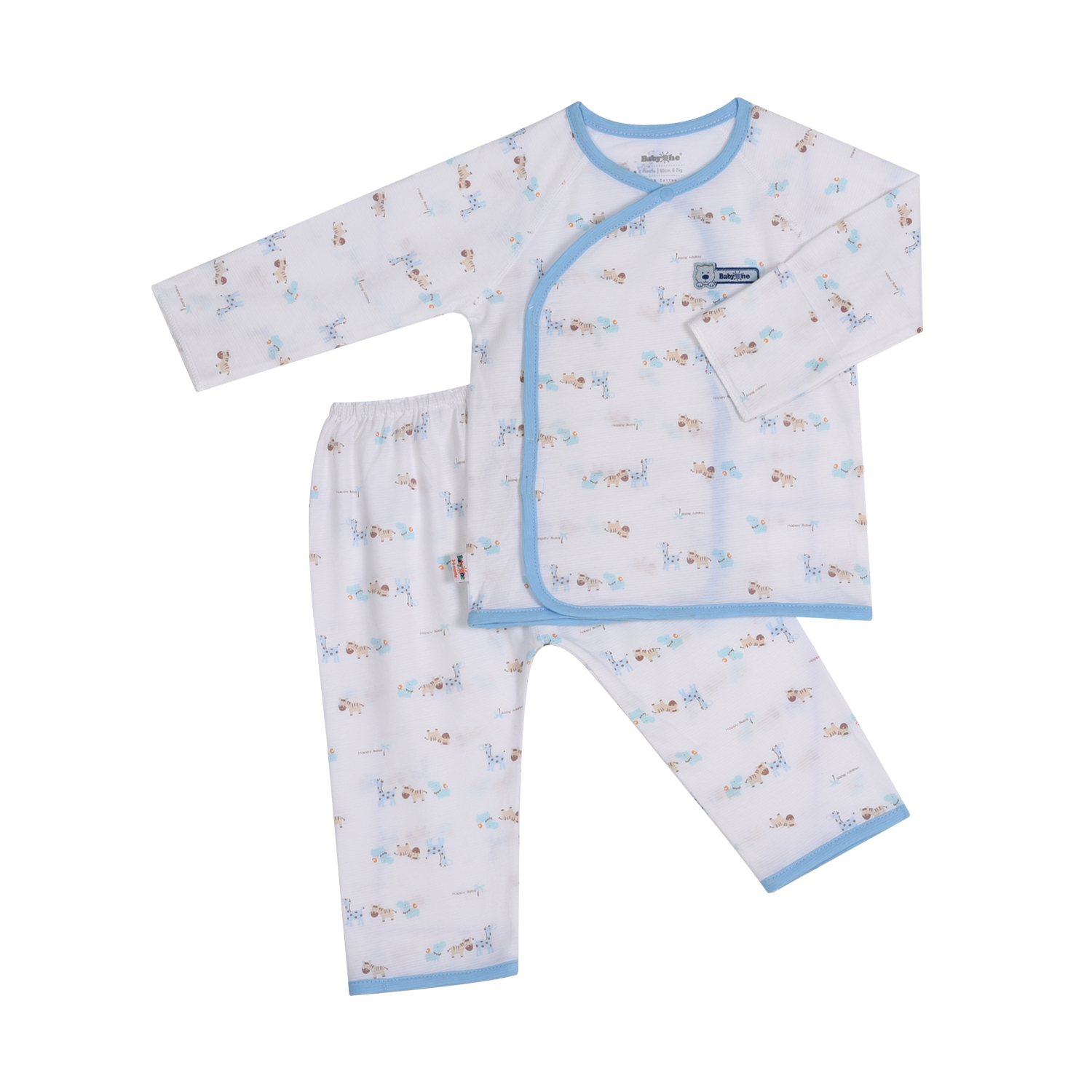 BỘ SƠ SINH DÀI BABYONE 0928 - Họa tiết ngẫu nhiên bé trai - NB1