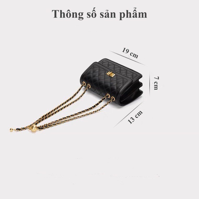 Túi Đeo Chéo Nữ Khóa Vặn Thời Trang Hàn Quốc _ Mã KN919