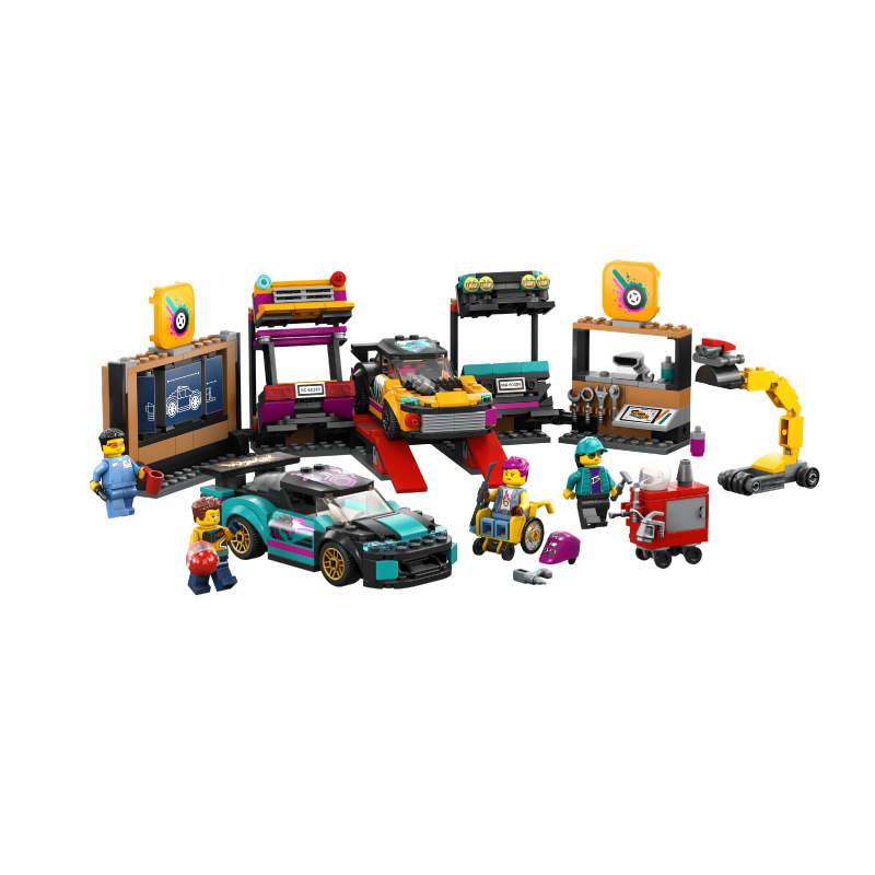 Đồ Chơi Lắp Ráp LEGO City Trạm Ga-Ra Nâng Cấp Xe Đua 60389