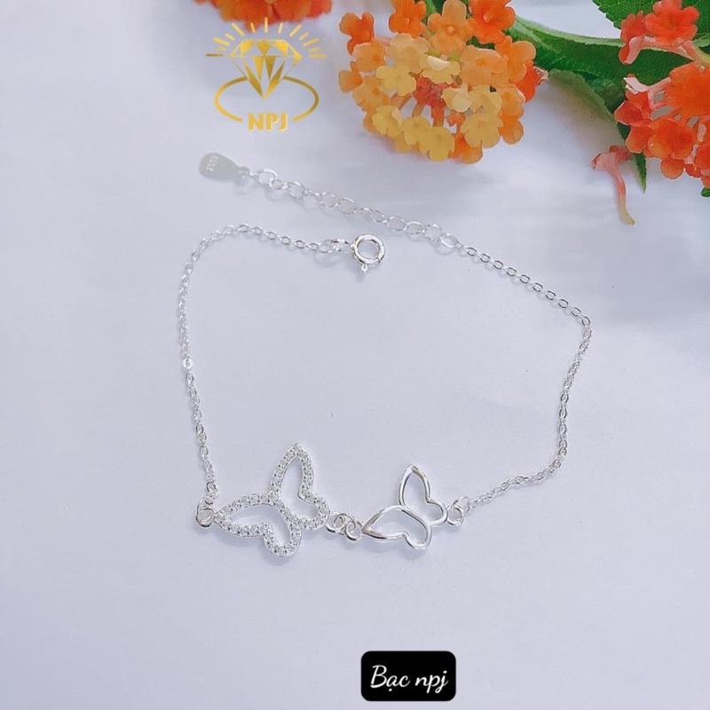 Lắc Tay hình Bướm đôi ️ SIÊU HOT ️ , Vòng tay Bạc Ta - Bạc Npj