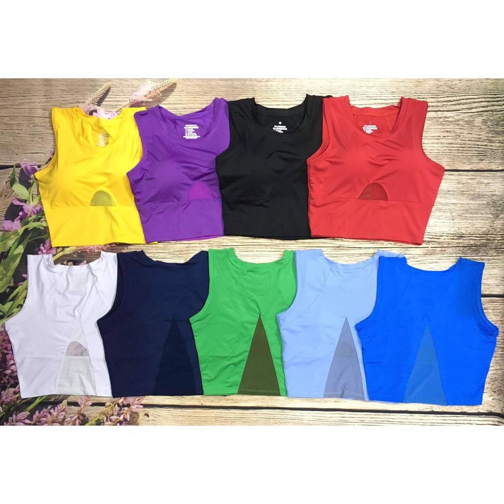 Đồ tập gym nữFreeship Áo croptop bra tập gym yoga, aerobic