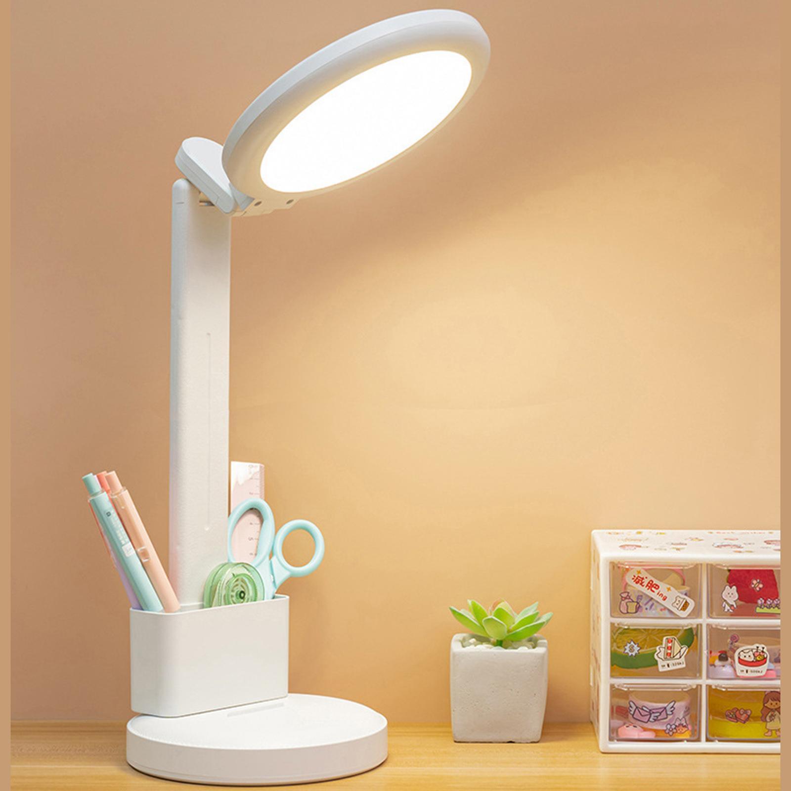 LED Desk Lamp Bedside Reading Lights Eye Caring Foldable for Study Dormitory
