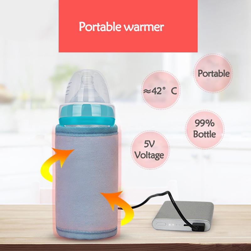 USB Mới Túi Giữ Nhiệt Cho Bình Sữa Cho Bé Bé Bình Bình Giữ Nhiệt Cách Điện Túi Di Động