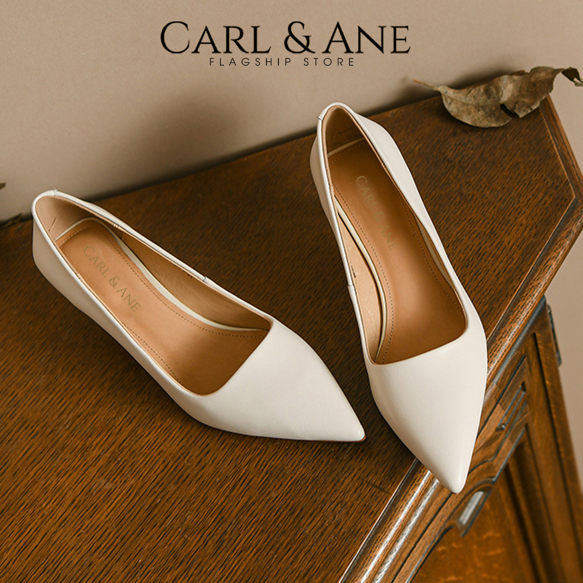 Carl & Ane - Giày cao gót mũi nhọn gót cao 5cm kiểu dáng công sở basic _ CP017