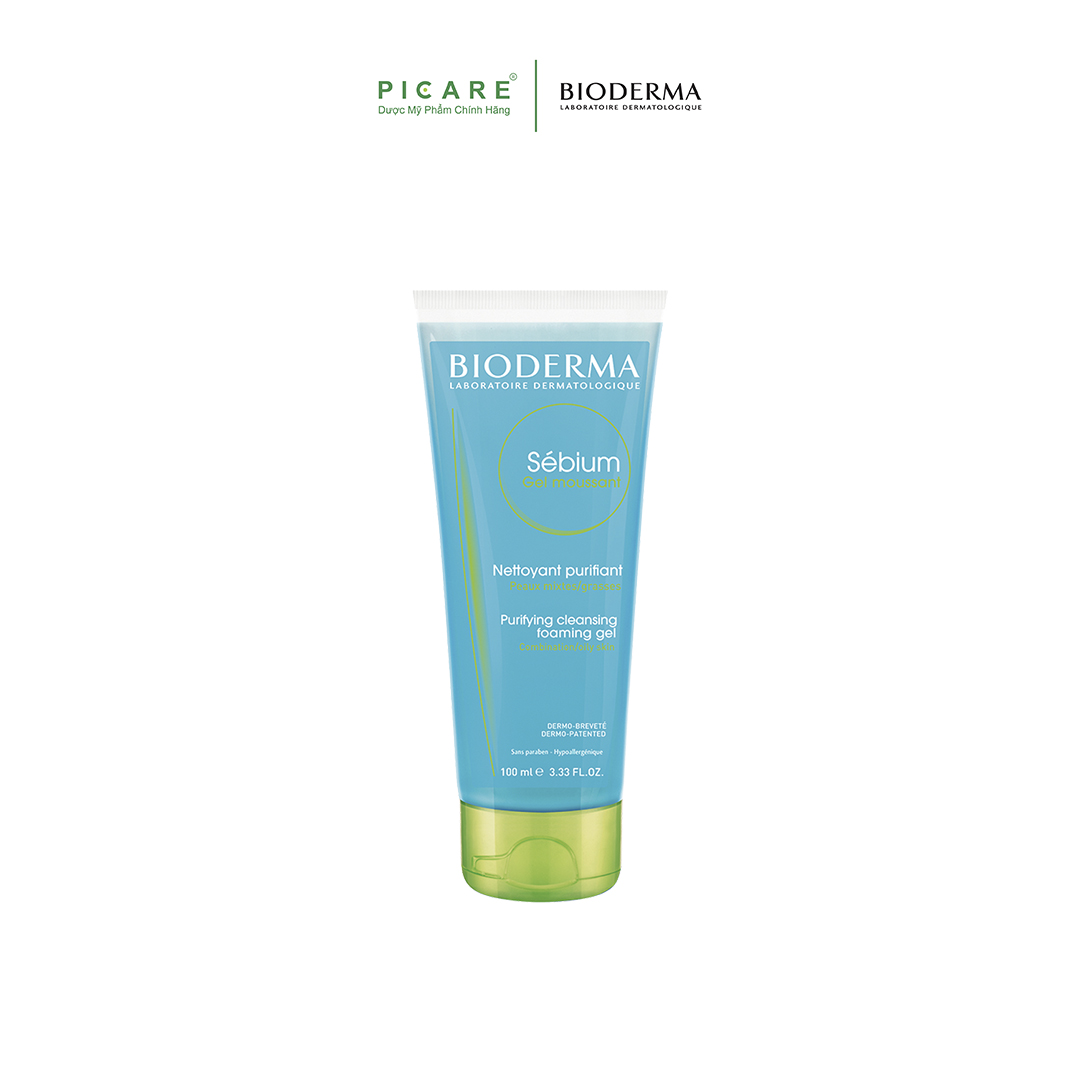 Gel Rửa Mặt Tạo Bọt, Không Chứa Xà Phòng Bioderma Sebium Gel Moussant