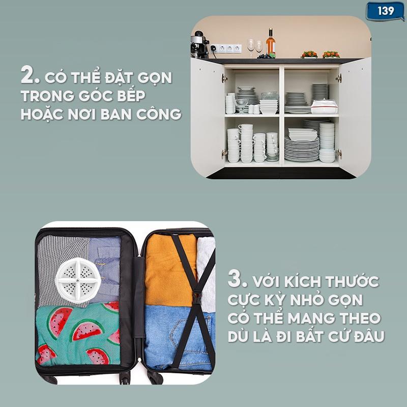 Máy Giặt Quần Áo Mini Tạo Lốc Xoáy Sạch Vết Bẩn Tiết Kiệm Điện Giá Rẻ 139