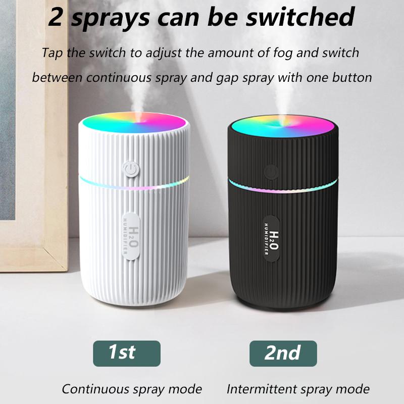 Mini 220ML Siêu Âm Thanh Máy Tạo Độ Ẩm Không Khí Tinh Máy Khuếch Tán Tinh Dầu Cho Xiaomi Nhà Xe Hơi USB Phun Sương Tạo Ẩm Hình Ếch Con Phun Sương Tạo Có Đèn LED đèn Ngủ