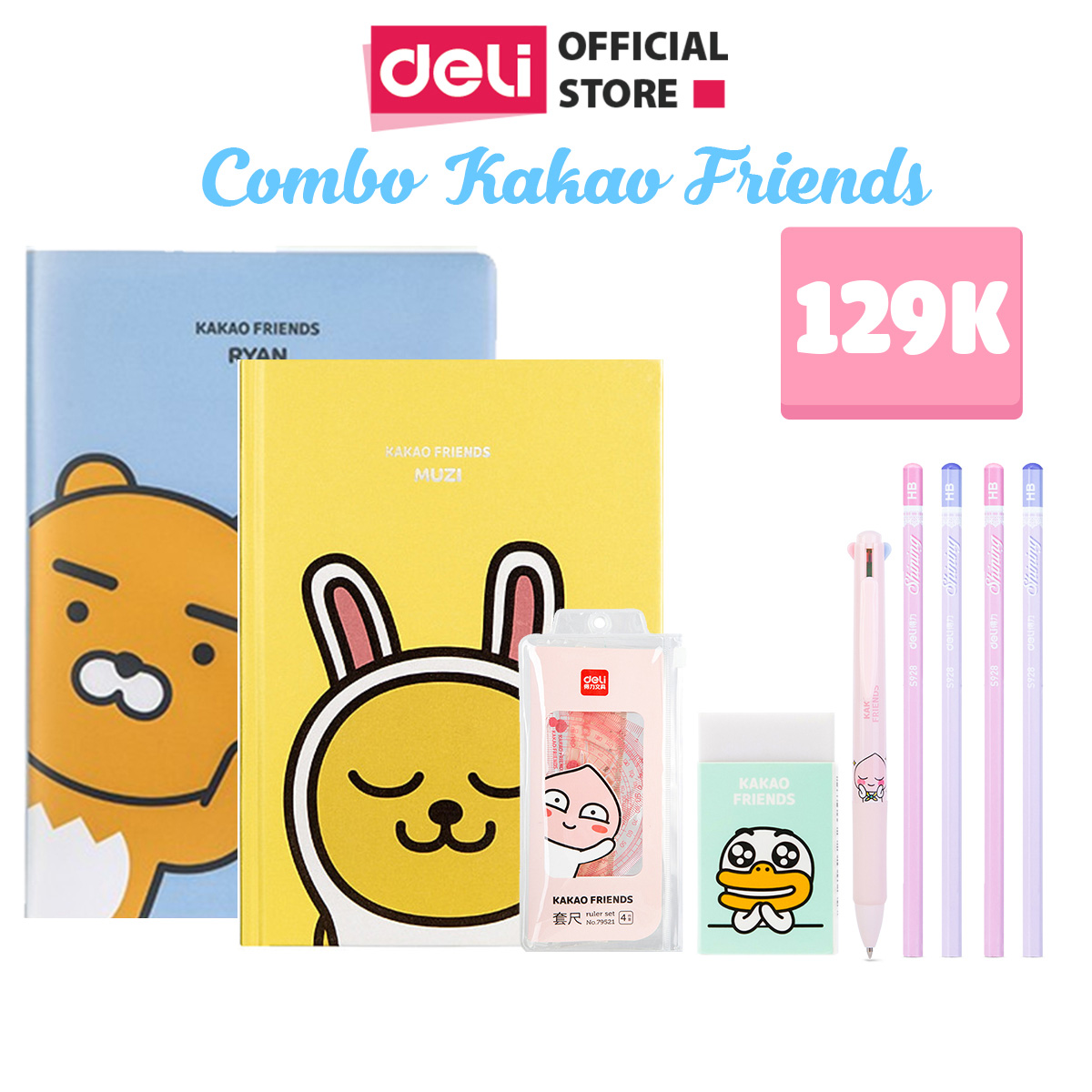 Quà tặng cho bé - Combo Kakao và những người bạn Deli - Gồm 9 sản phẩm phiên bản giới hạn