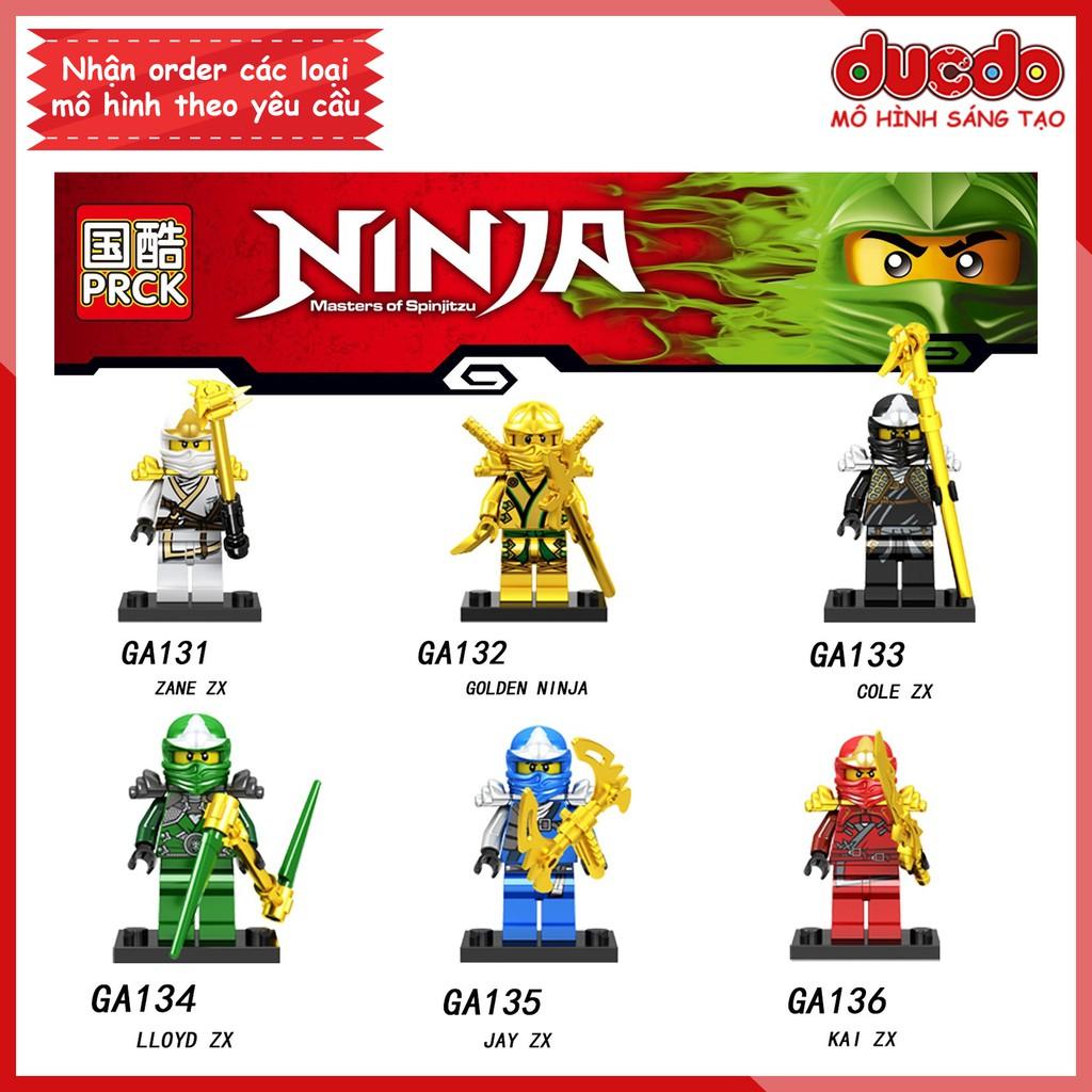 Minifigures các nhân vật Ninjago tuyệt đẹp - Đồ chơi Lắp ghép Xếp hình Mini Mô hình Ninja LeLe GA131-A136