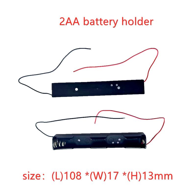 10 CHIẾC Hộp đựng pin 2 3 4 8 khe AA Hộp đựng pin AA LR6 HR6 Hộp đựng có dây dẫn Hộp đựng bảo vệ Bateria Màu sắc: 10 CÁI
