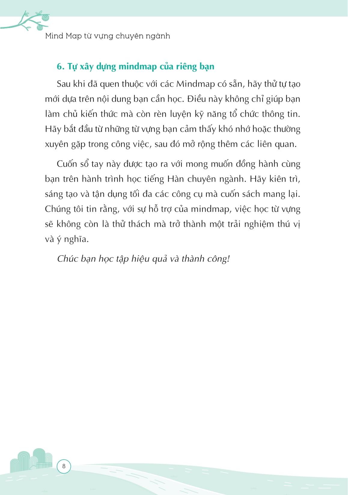 Sách - All In One Korean - Sổ Tay Mind Map Từ Vựng Tiếng Hàn Chuyên Ngành - Dành Cho Người Đi Làm